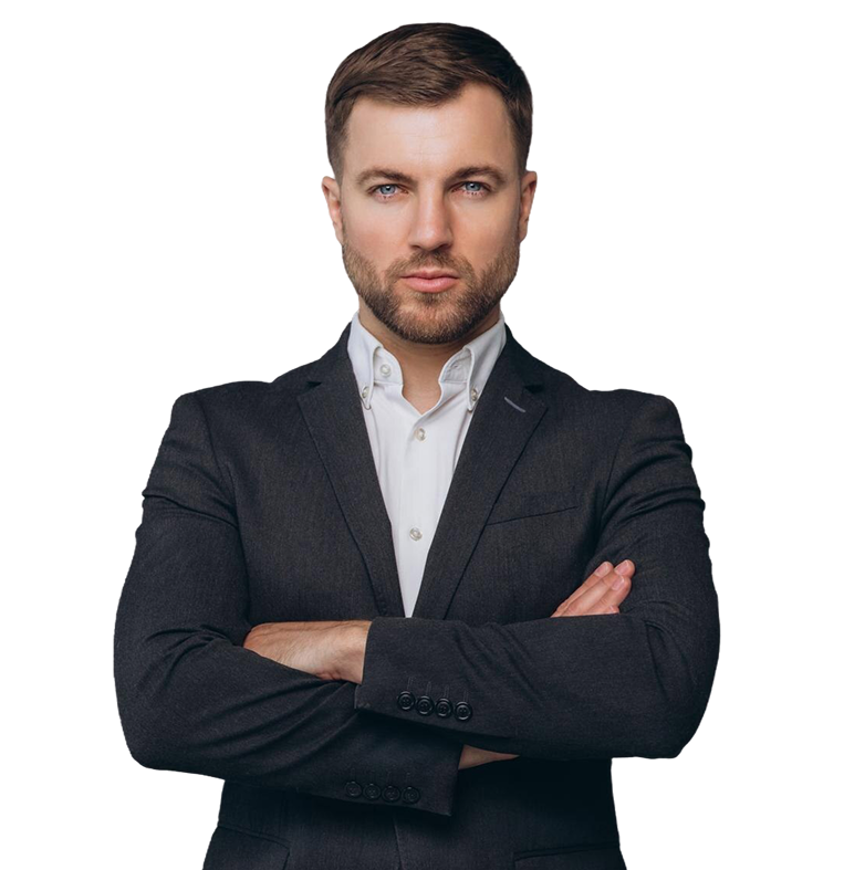 caucasian-millennial-businessman-isolated-gray-studio-background-posing-satisfied-successful-man-formal-suit-standing-with-arms-crossed 1